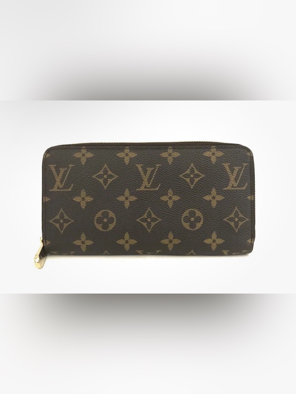 Authentic Louis Vuitton Monogram Zip Around Long Wallet